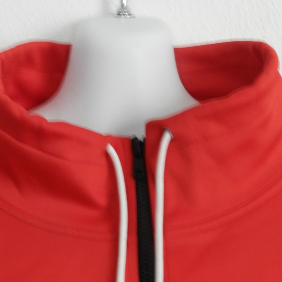 LF the Brand cropped zip up jacket, stand up collar w/ drawstring, mesh accents - Picture 5 of 8